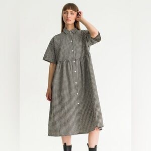 🌺Olive Clothing Gingham Cotton Dress Size OS